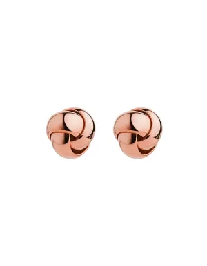 Floret Rose Gold Knot Stud Earring