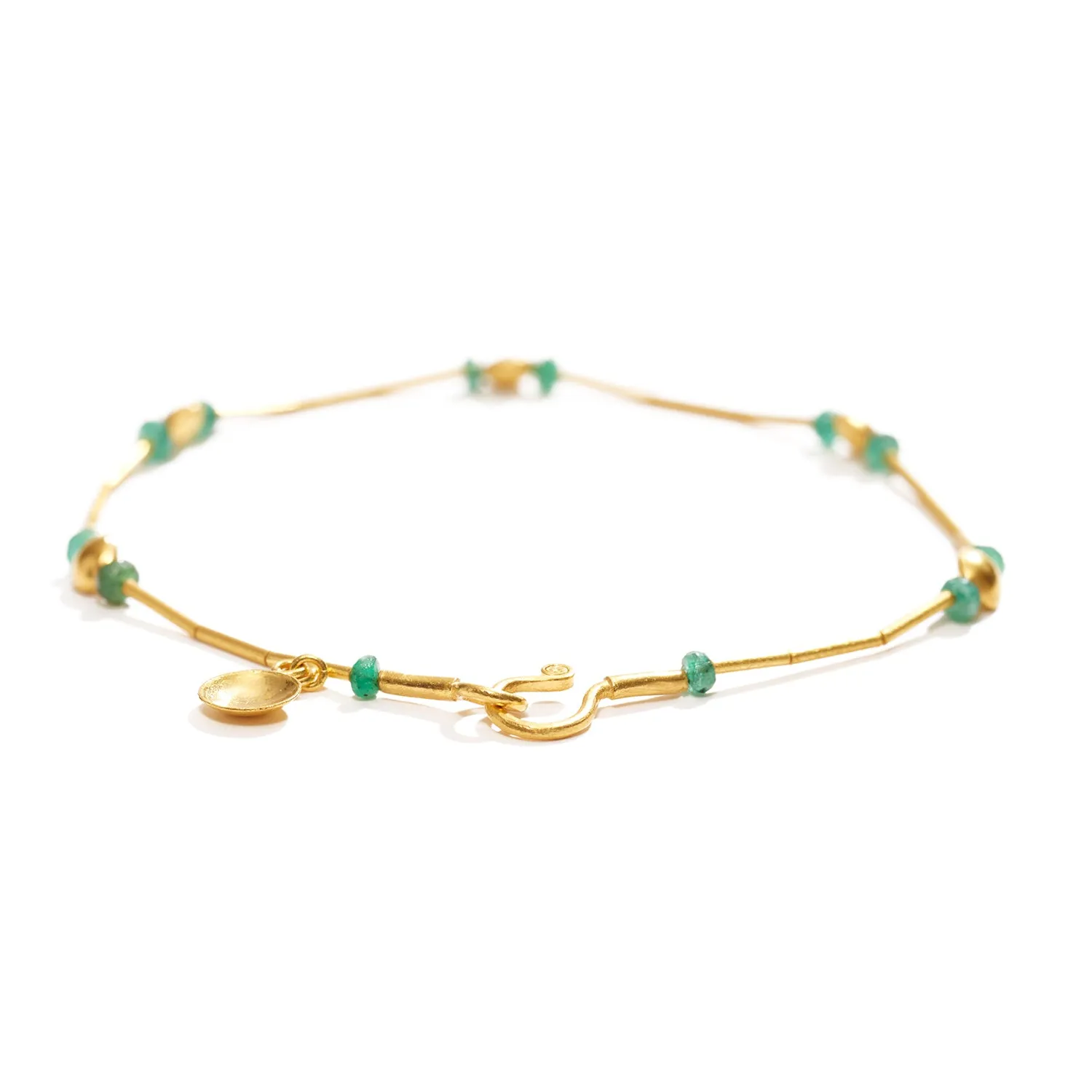 Gold and Emerald Bracelet