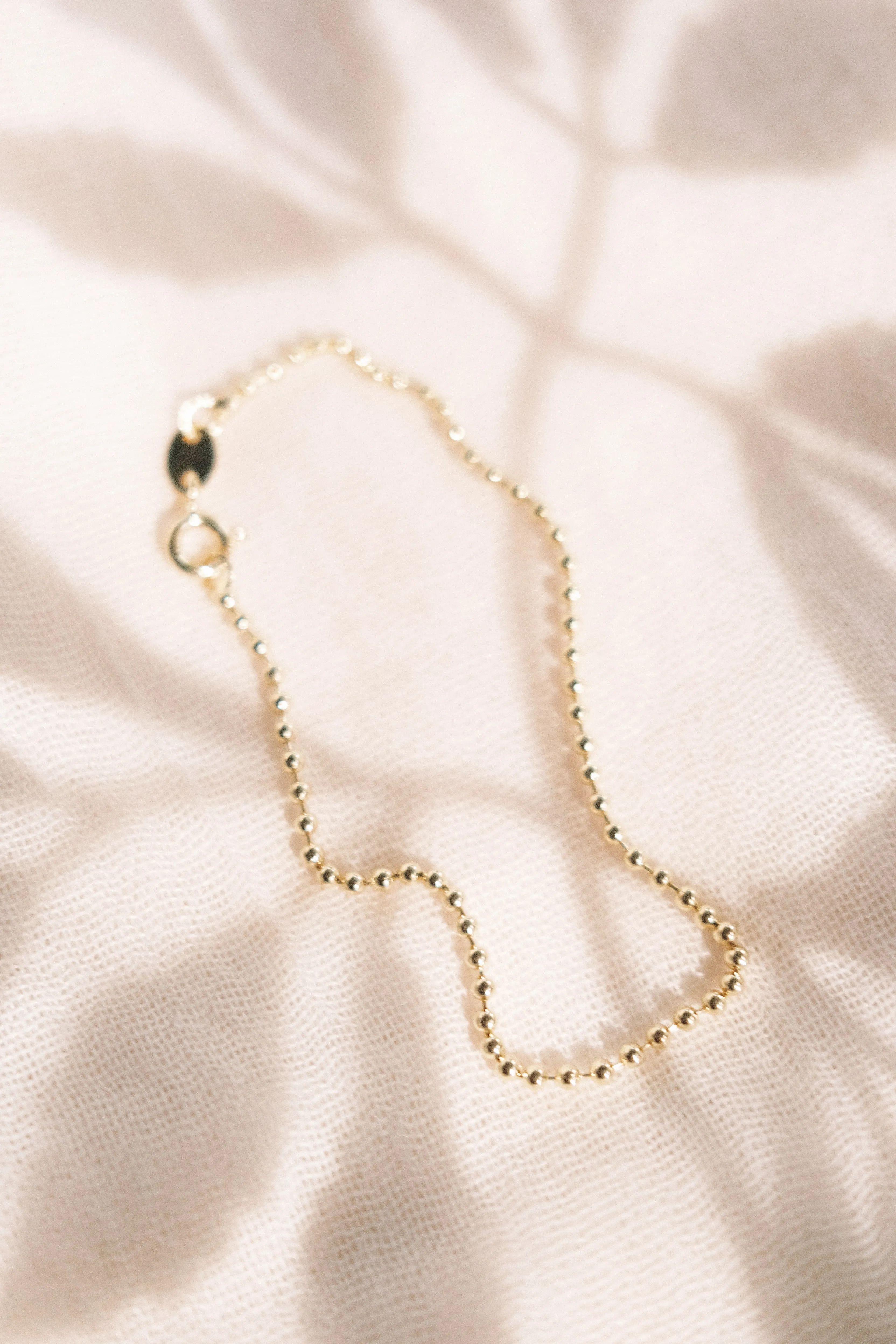 Gold Ball Chain Bracelet - Kaila