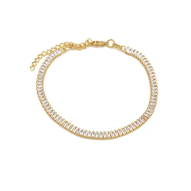 Gold Filled Cubic Zirconia Tennis Bracelet