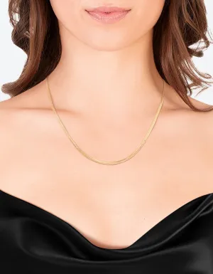 Gold Snake Chain Classic Necklace