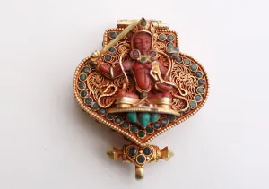 Goldplated Silver Sterling Manjushri Ghau Pendant