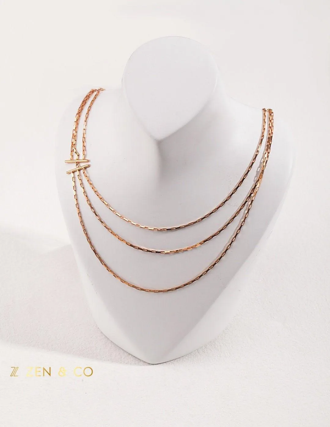 HARPER Minimalist 3 layer stackable necklace