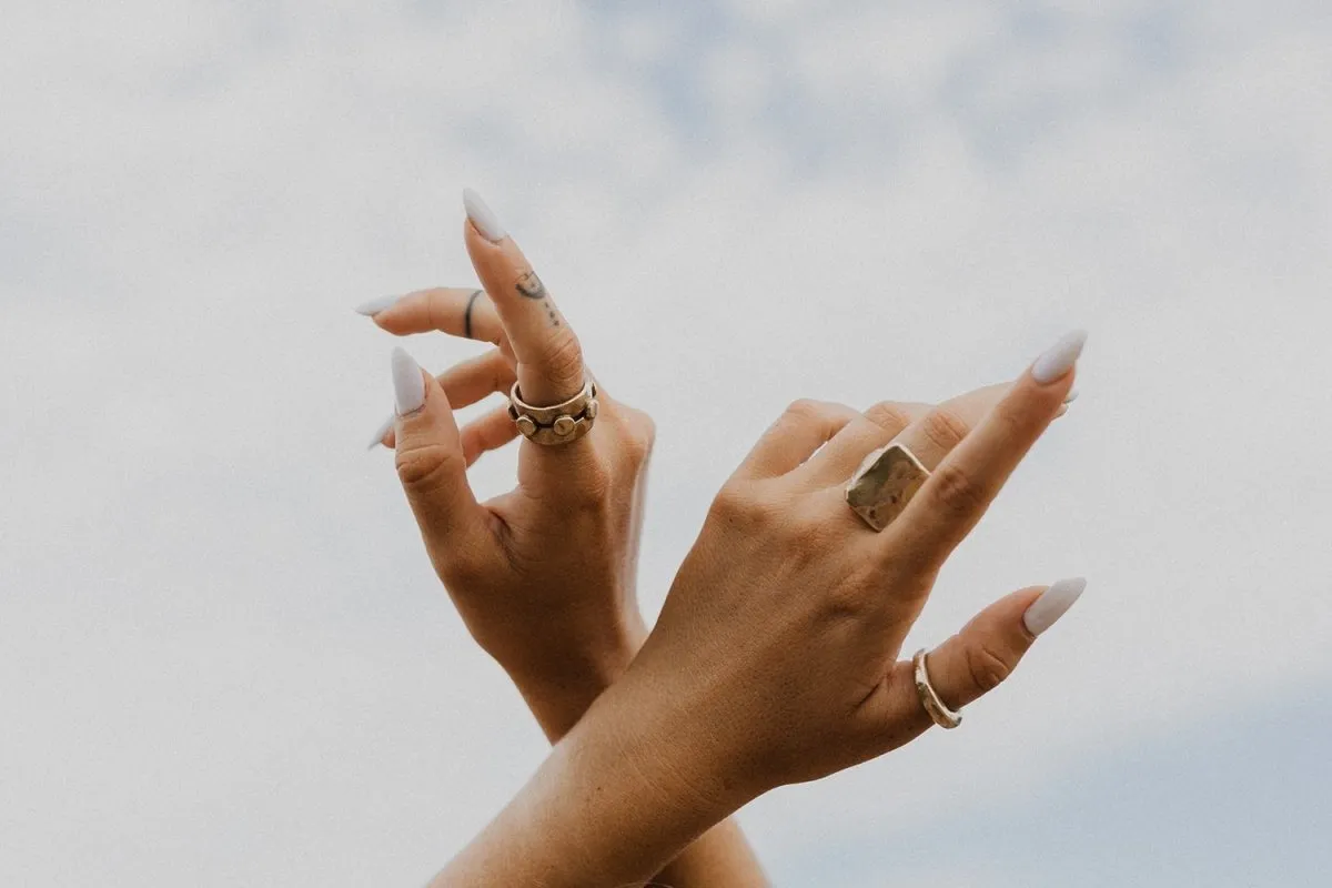 Hawkly Square Medallion Ring (Bronze or Silver)