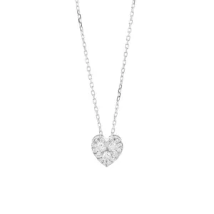 Heart Shape Diamond Necklace