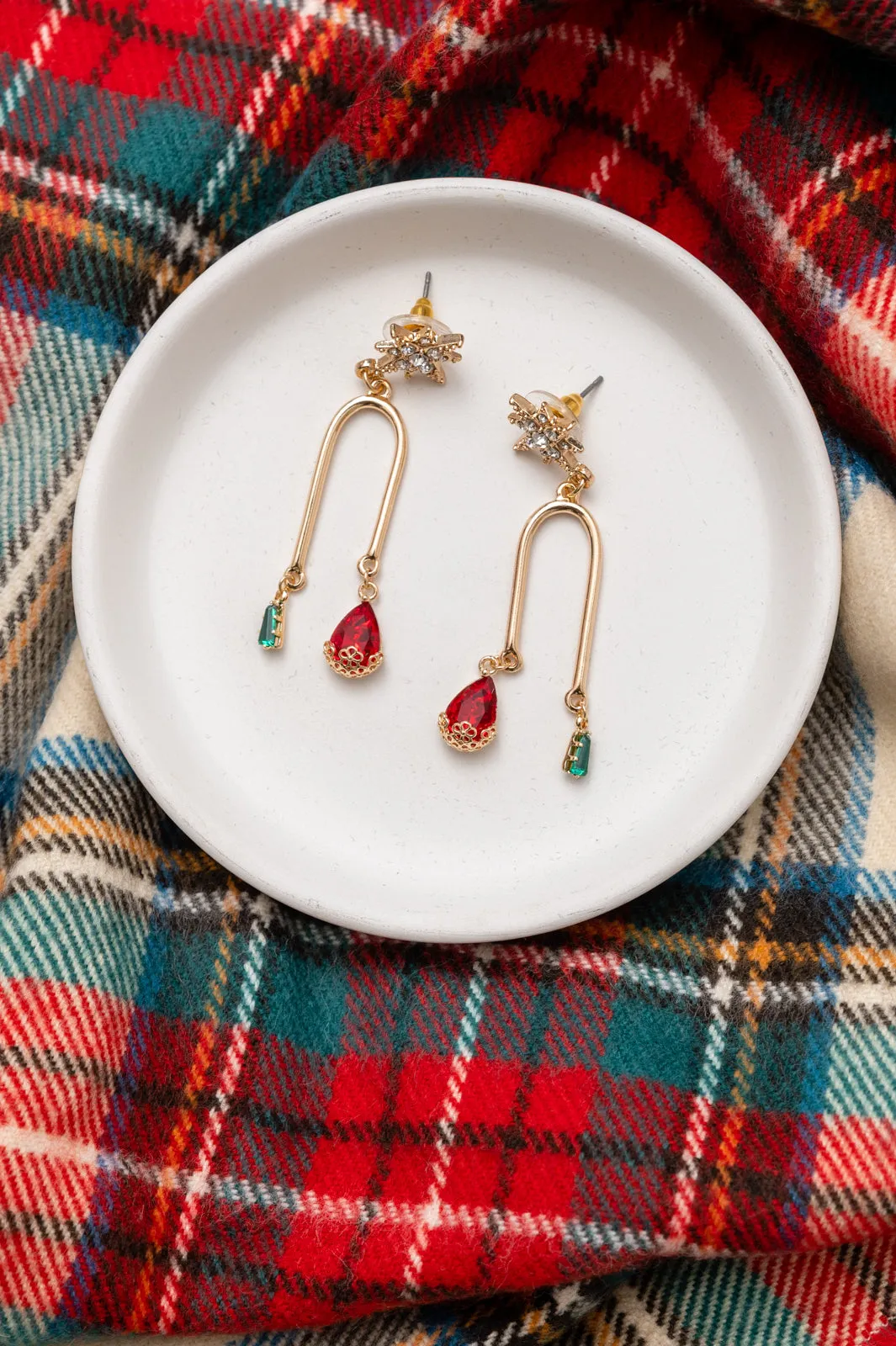 Holiday Star Drop Earrings