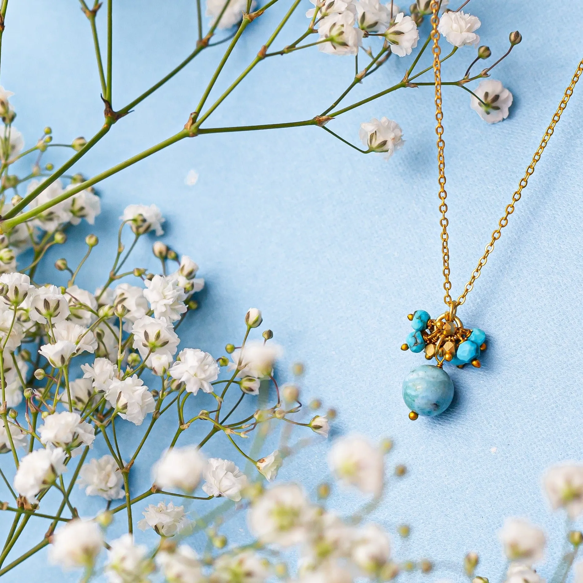 Hollie Necklace Turquoise