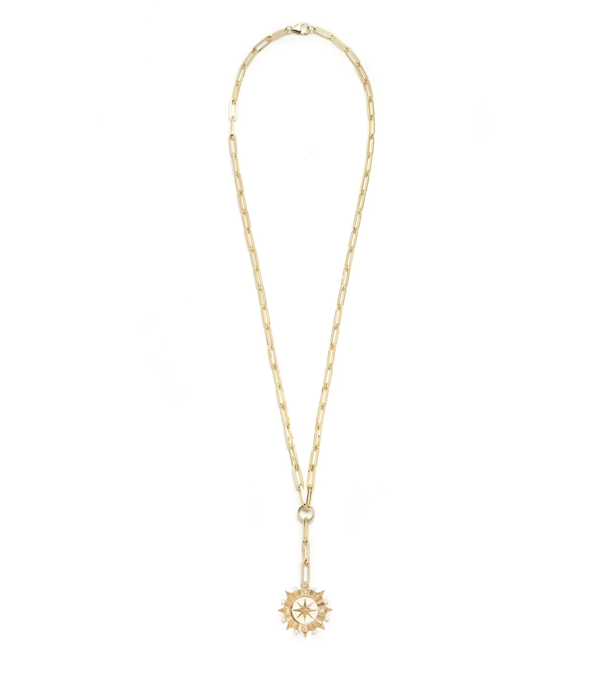 Internal Compass : Classic Fob Clip Extension Chain Necklace