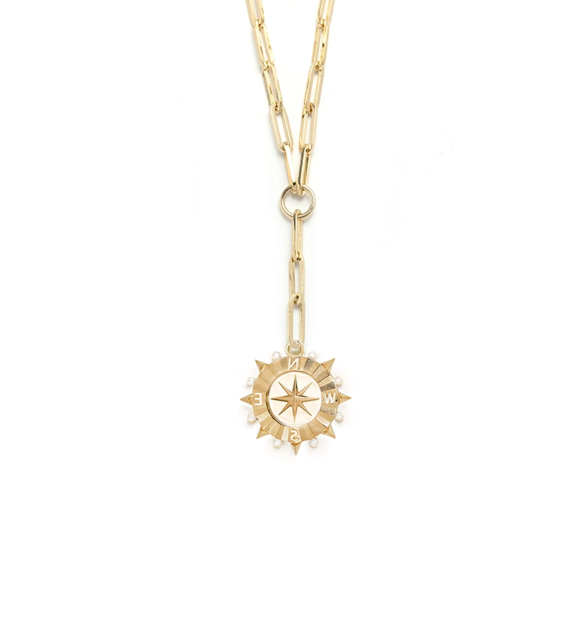 Internal Compass : Classic Fob Clip Extension Chain Necklace