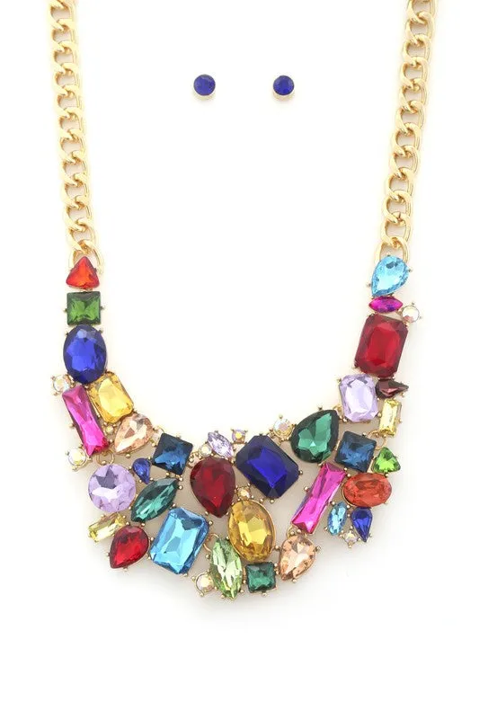 JEWELRY- NECKLACE- GARBO TEARDROP BIB