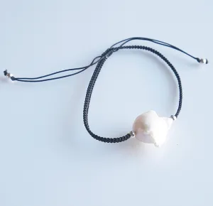 Large Unique Freshwater Pearl Adjustable Bracelet