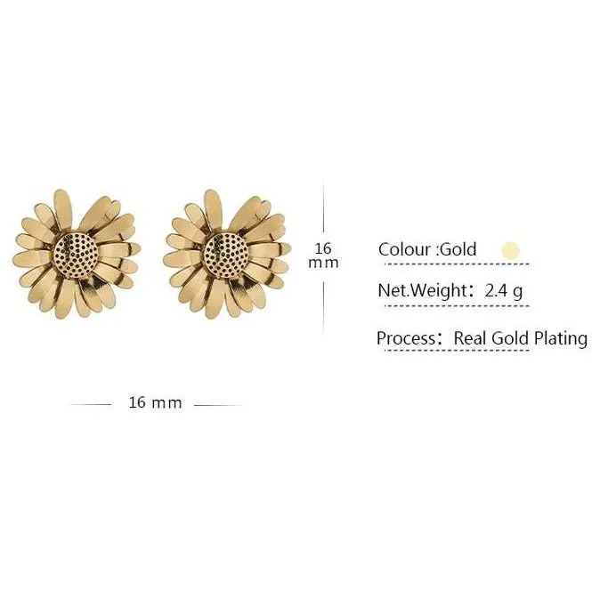 Lucky-Day Flower Stud Earring