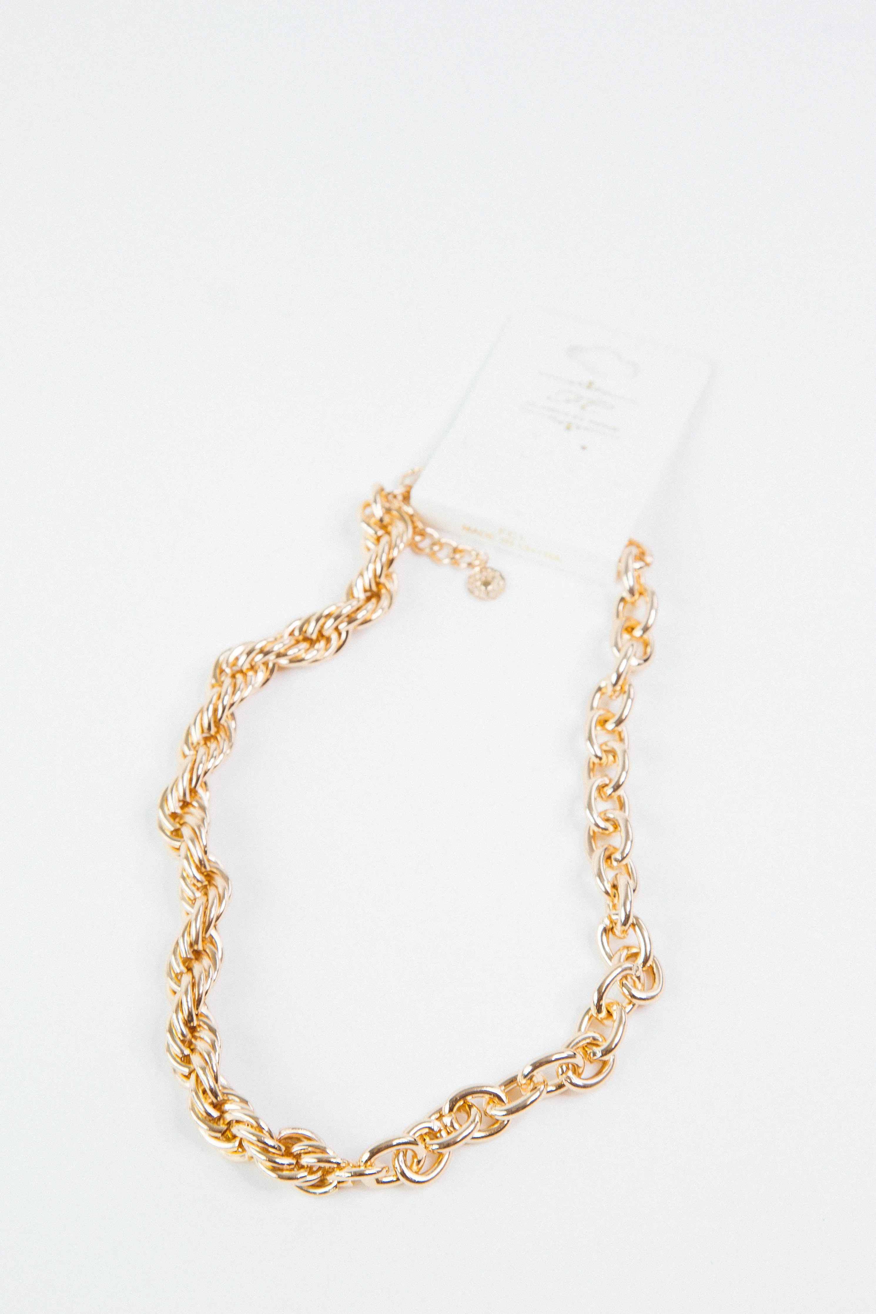 Malia Mixed Chain Necklace, Gold