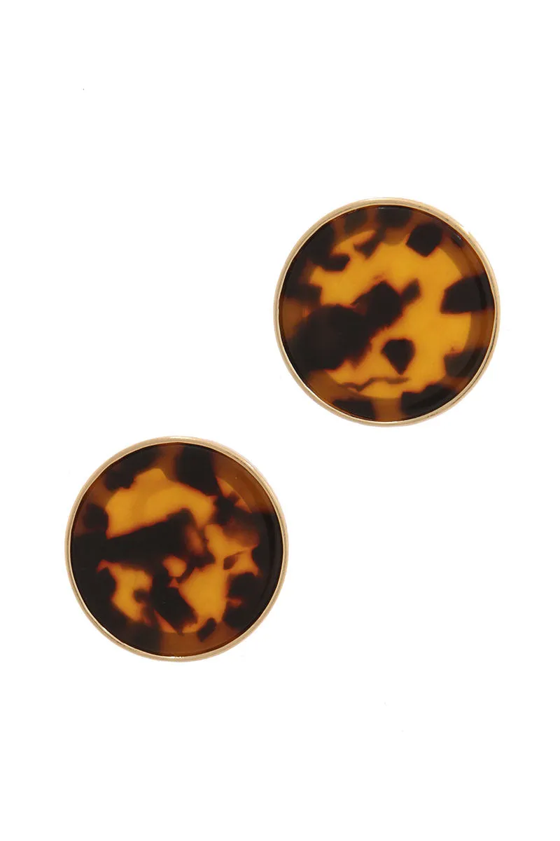 Maxie Oversized Acetate Circle Studs