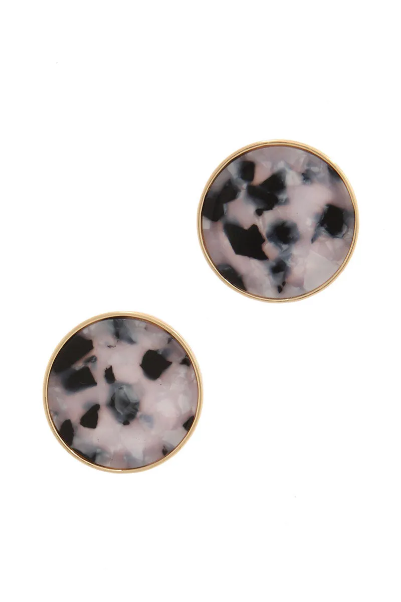 Maxie Oversized Acetate Circle Studs