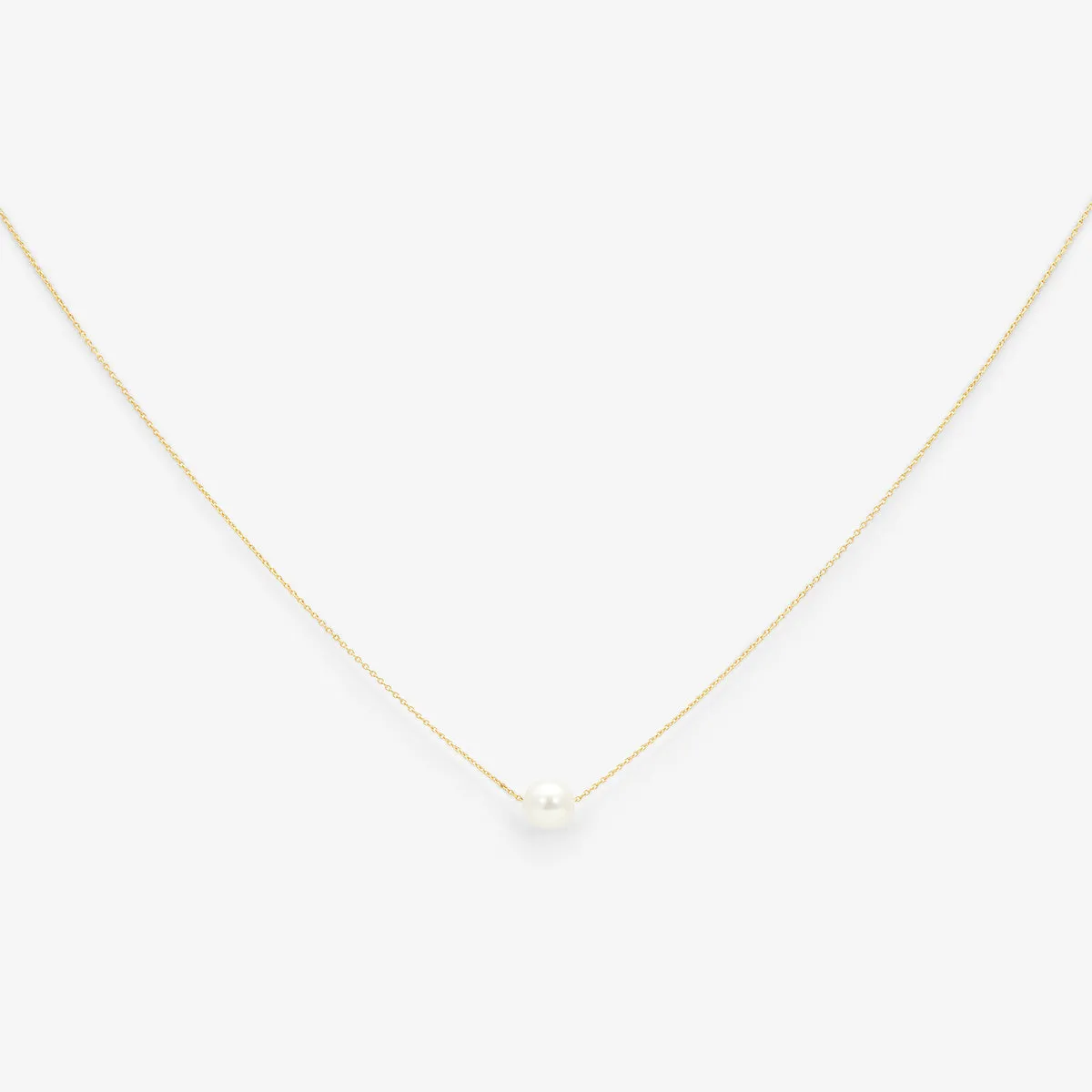 N5501P | Solitary Pearl Necklace