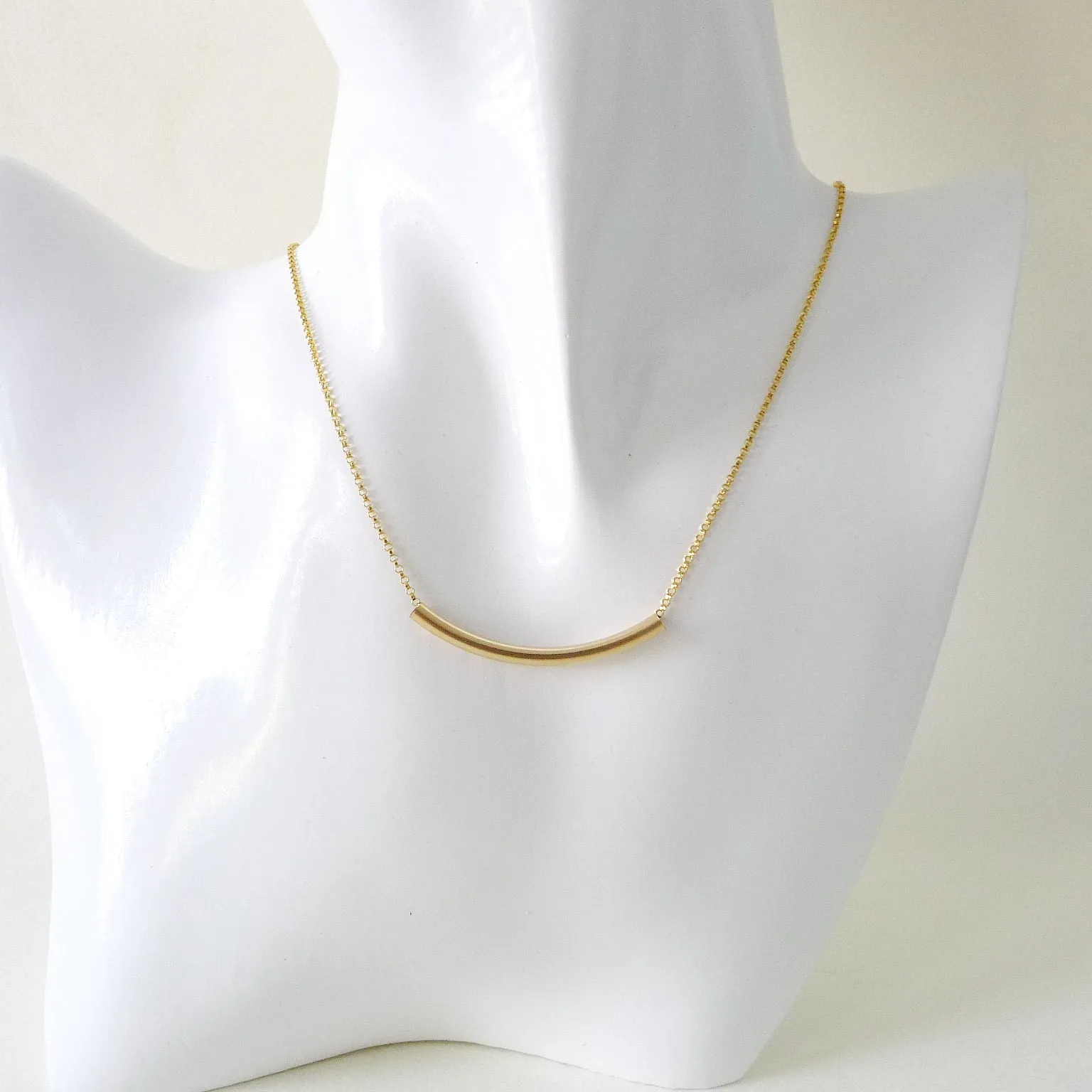 Nate Necklace  / Bar Necklace | 14k Gold-filled