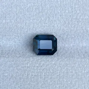 Natural Teal Sapphire faceted 3.13 crt Emerald shape 6.70 x 8.00 x 5.80 MM loose gemstone for jewellery making