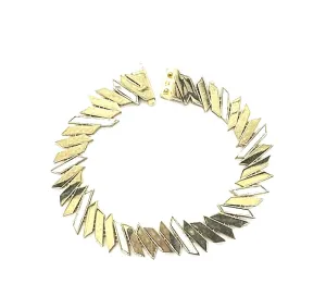 New Mother of Pearl Gold Shard Link Bracelet