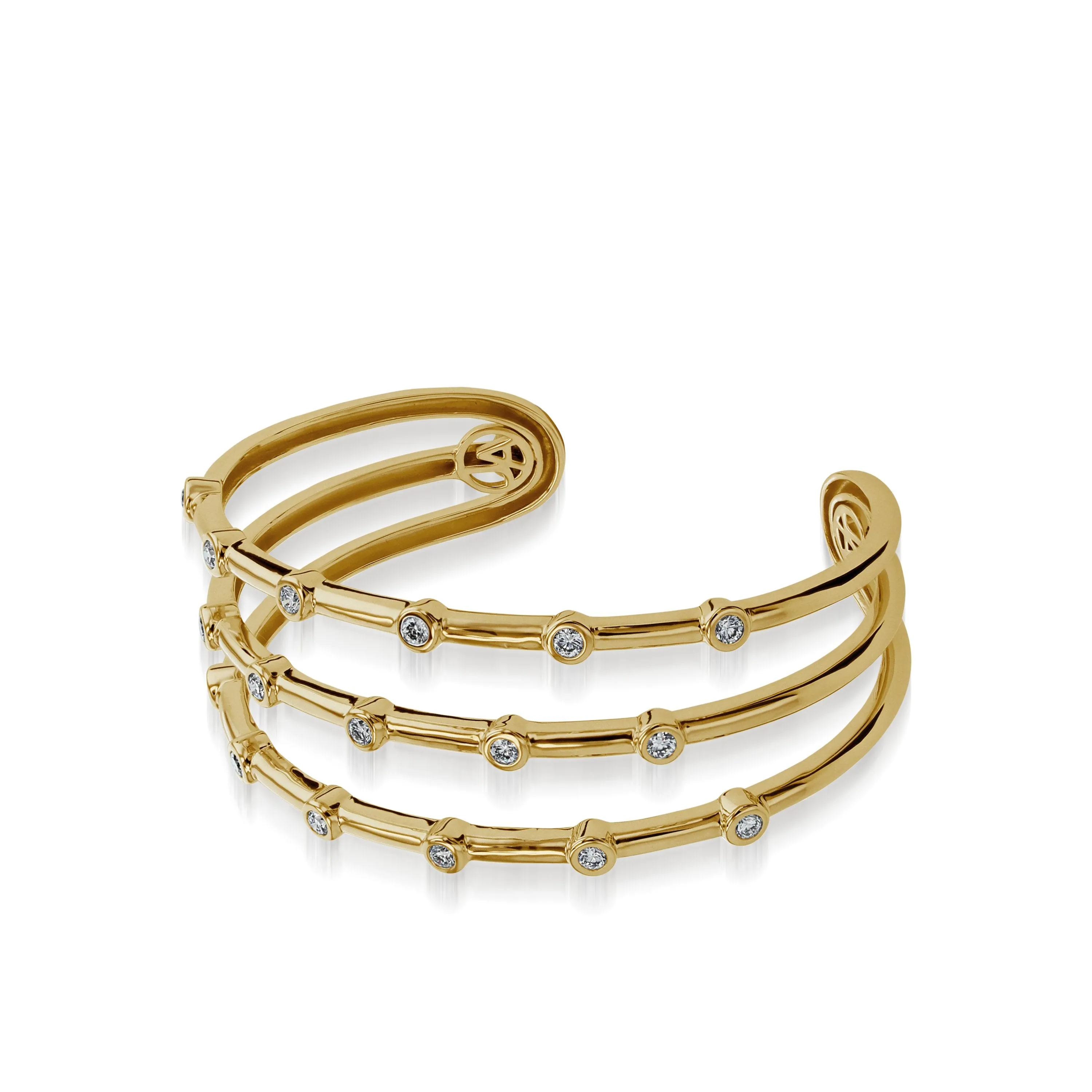 Paloma Wide Diamond Cuff Bracelet