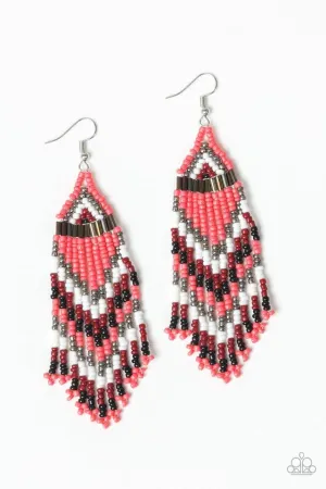 Paparazzi Earring ~ Colors Of The Wind - Orange