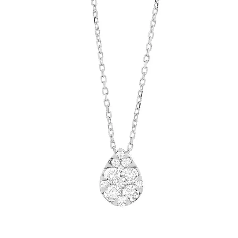 Pear Shape Diamond Necklace