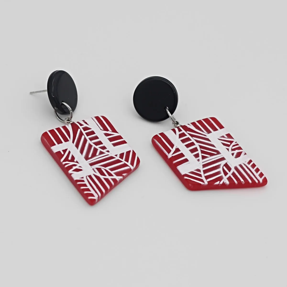 Red Silas Earrings