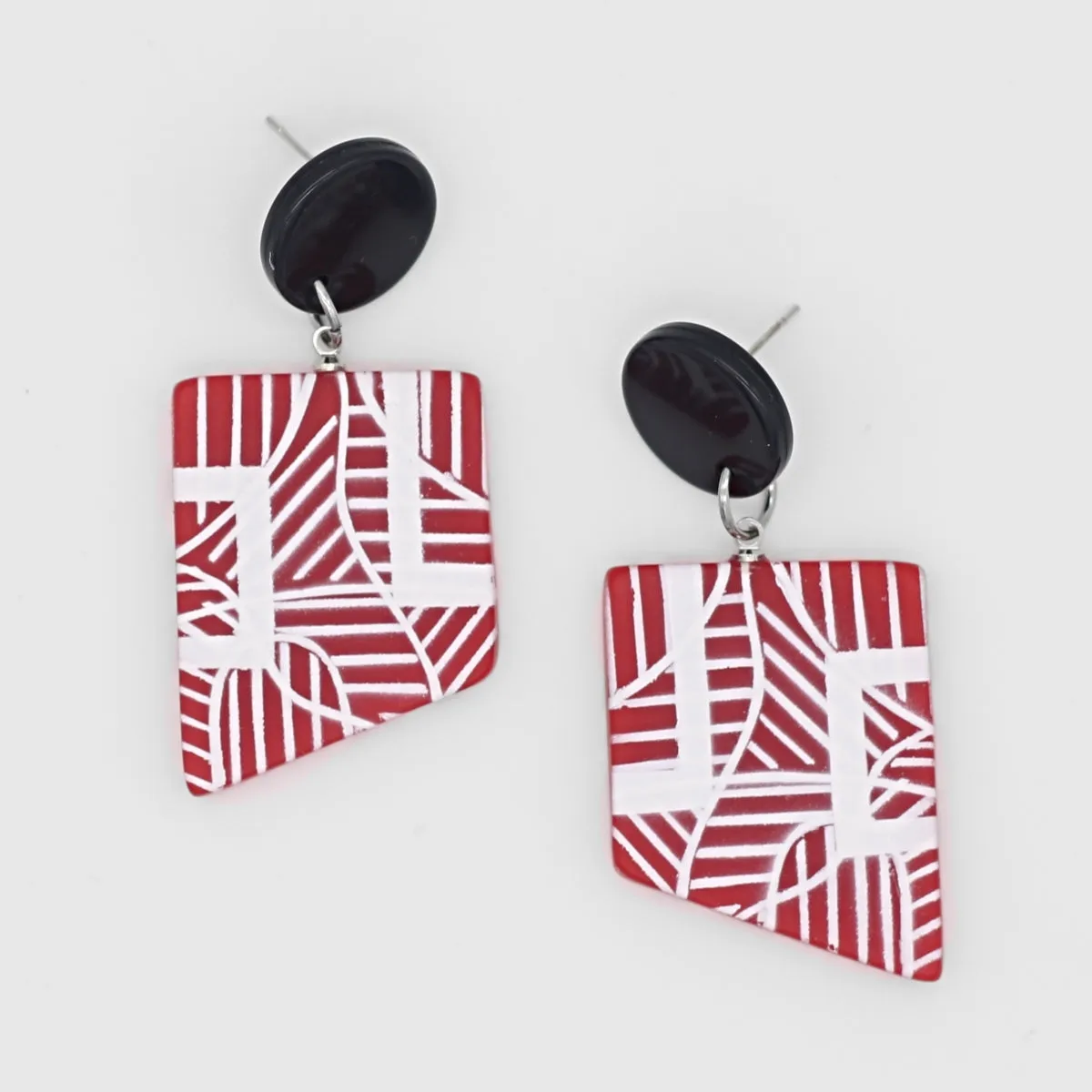 Red Silas Earrings