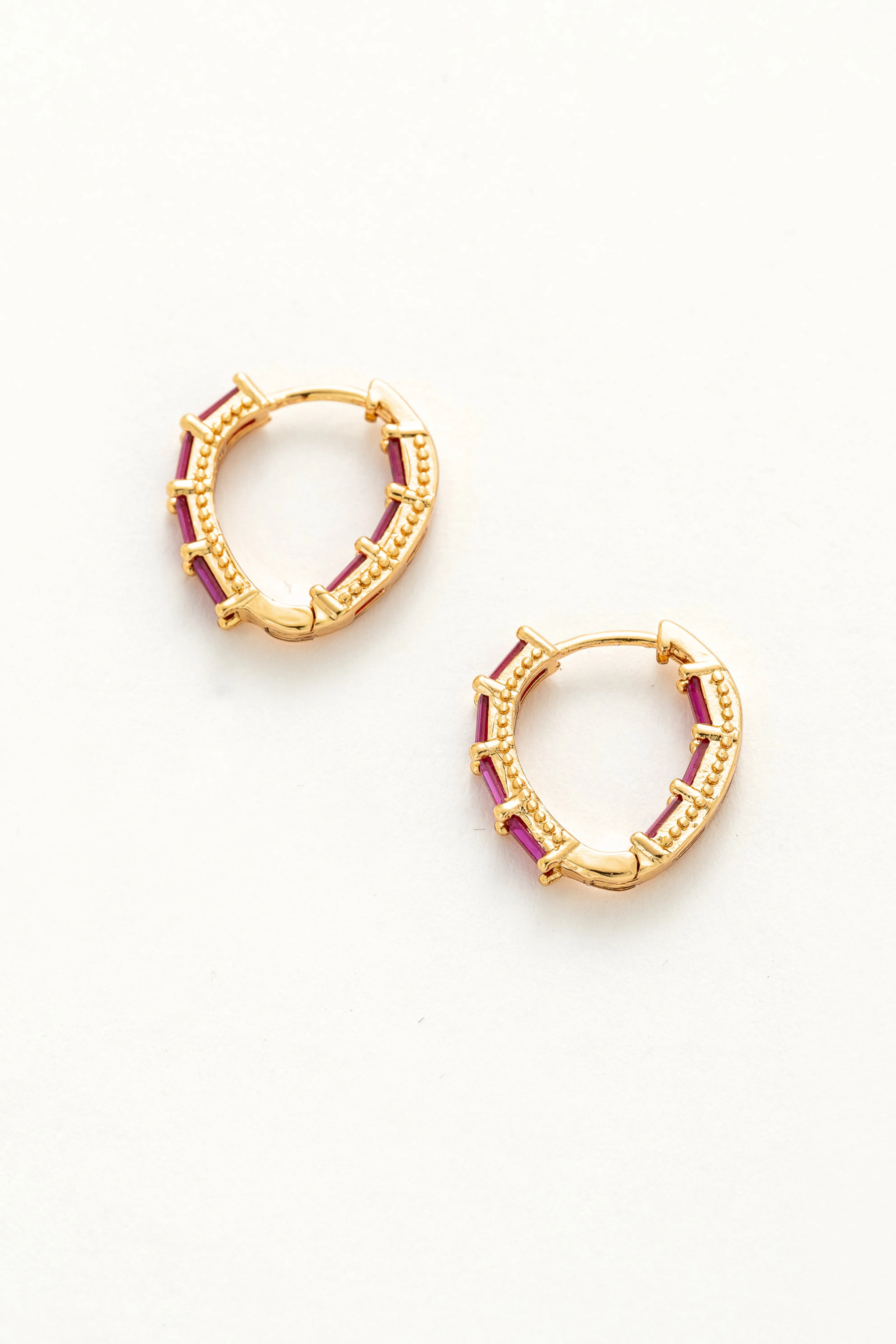 Rosé Hoop Earrings