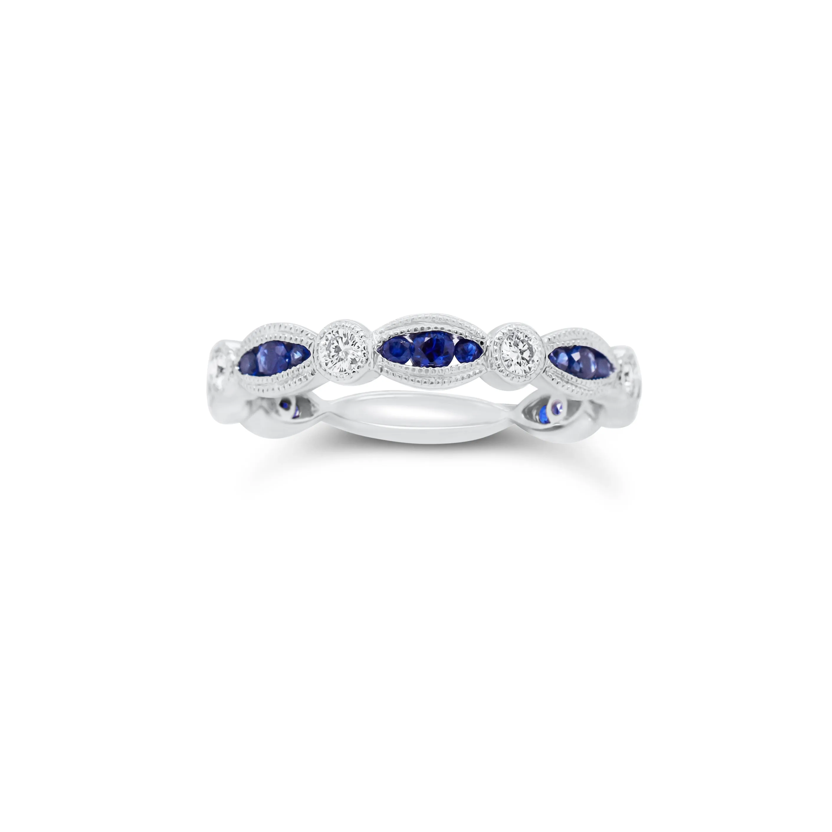 Sapphire & Diamond Stackable Ring