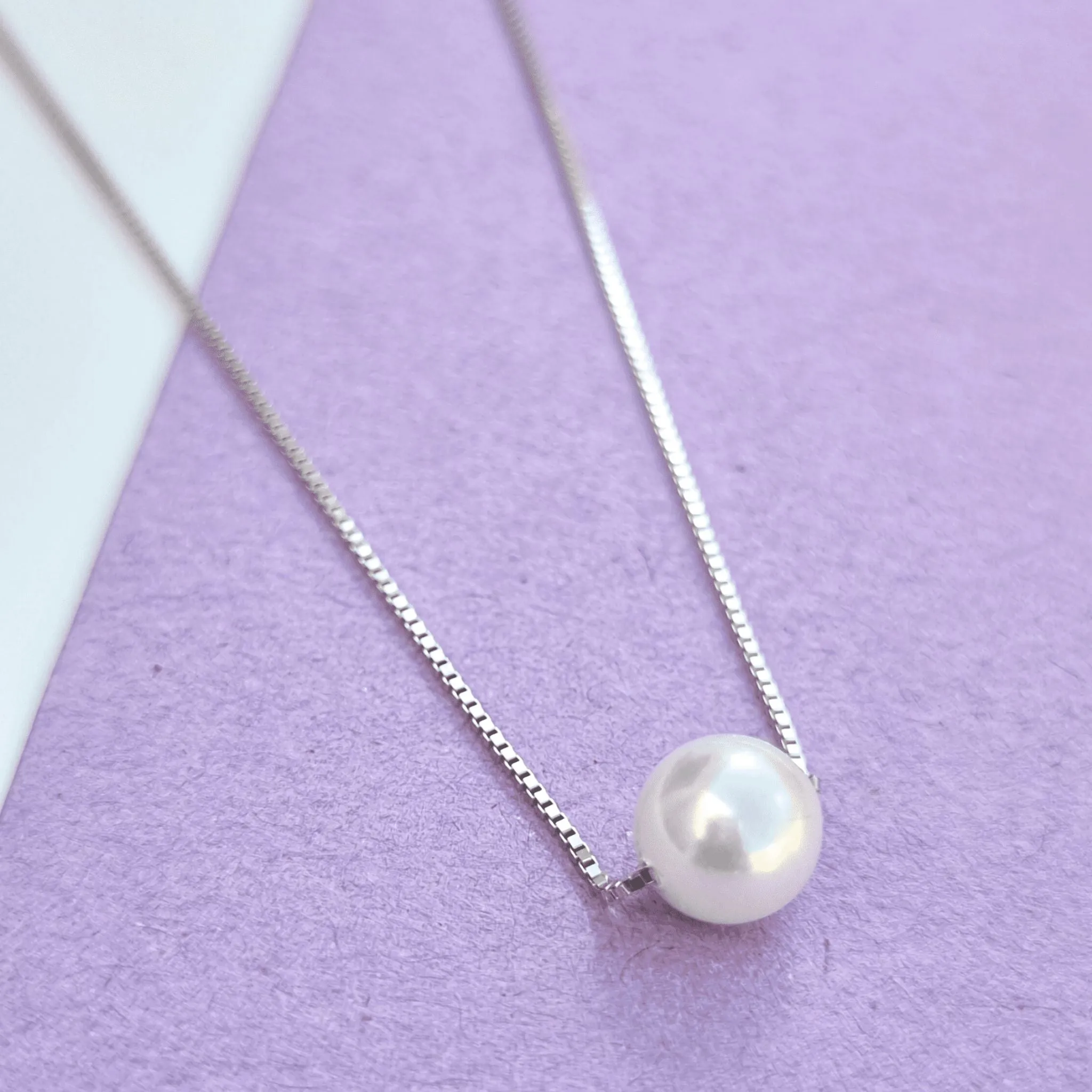 Silver Pearl Ball Elegant Necklace & Earrings