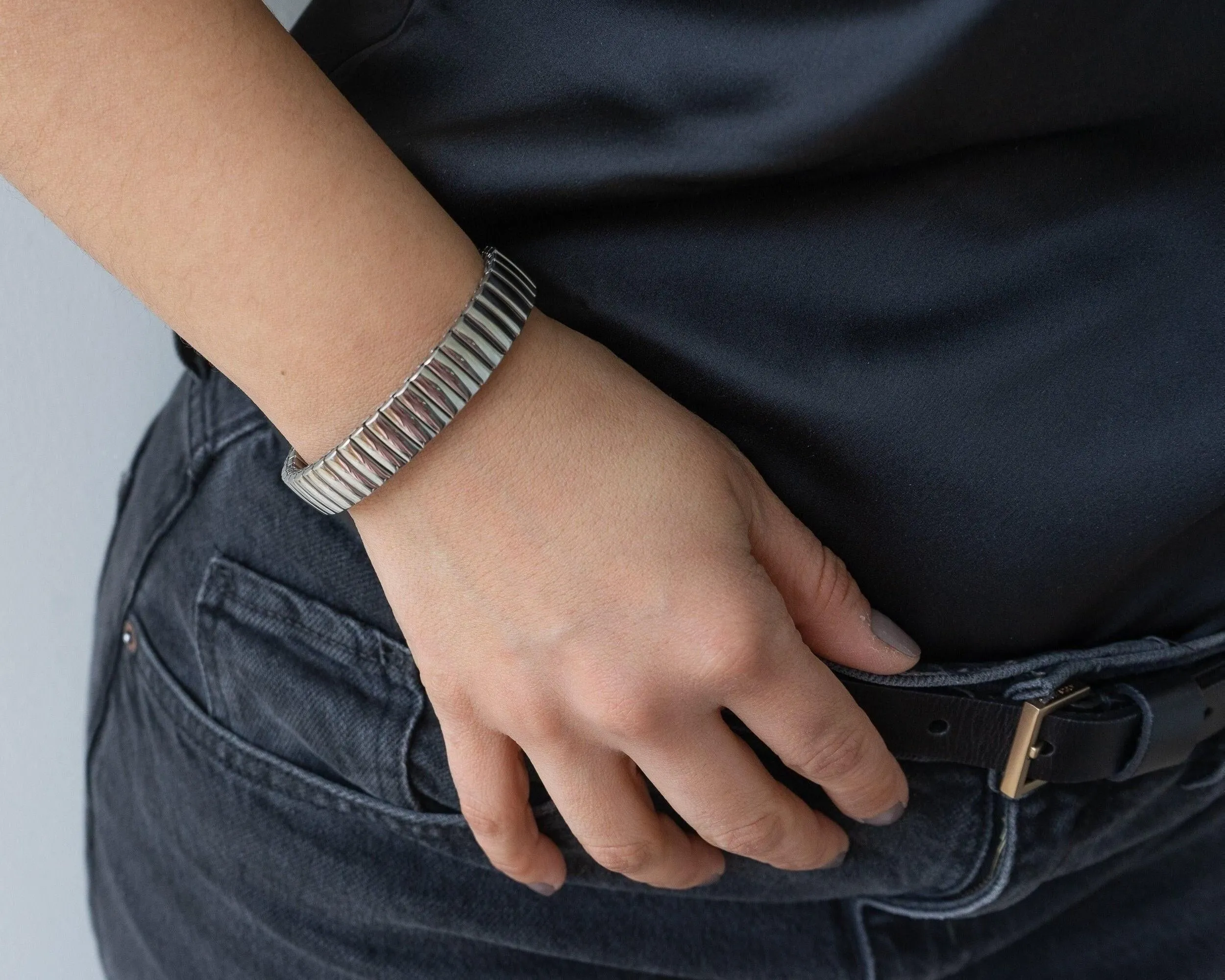 Silver Wristband Bracelet