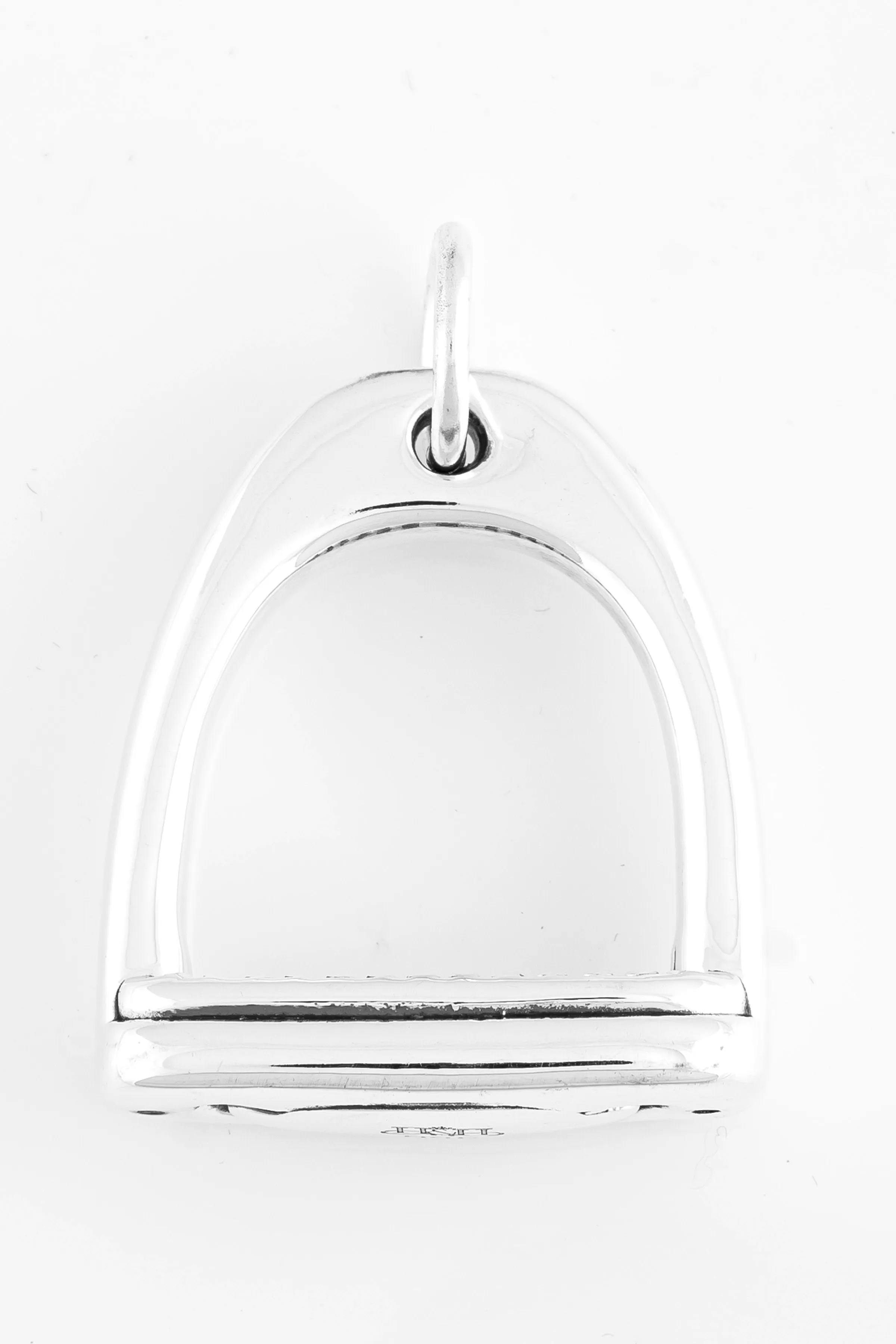 SS11 Silver Jumbo Stirrup Pendant