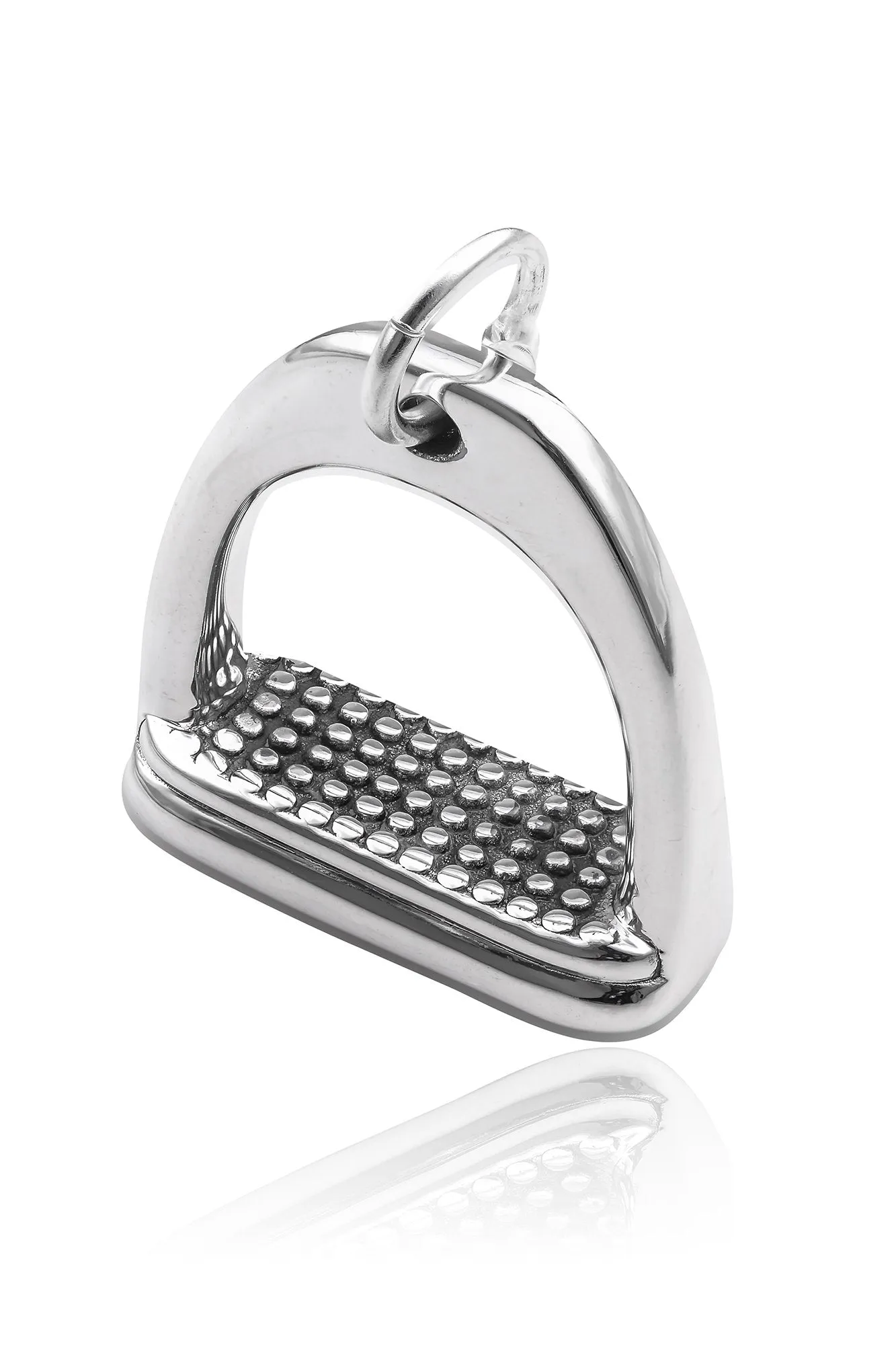 SS11 Silver Jumbo Stirrup Pendant