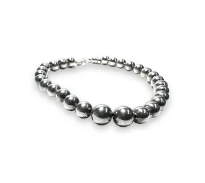 Sterling Silver Beaded Bracelet