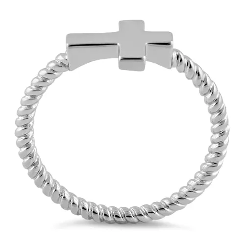 Sterling Silver Bold Cross Ring