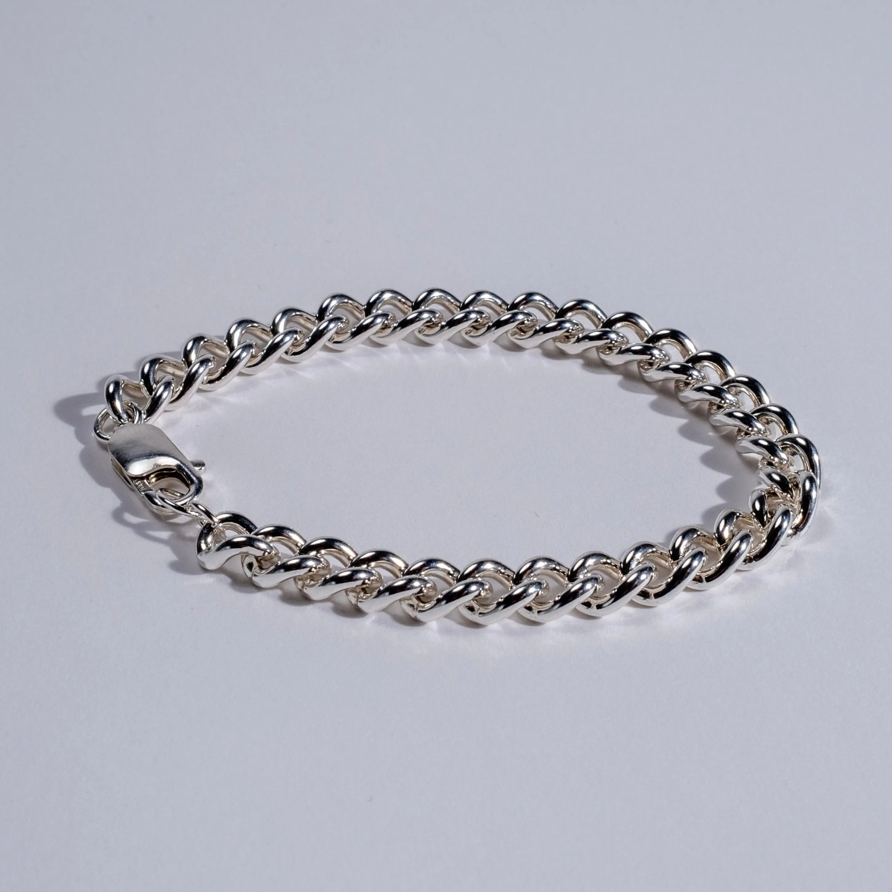 Sterling Silver Chain Link Bracelet - Choose Your Width