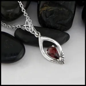 Sterling Silver Pendant with Spinel