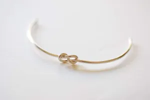 Sterling Silver Wholesale Love Knot Bracelet- Silver Knot Cuff Bracelet, Bridesmaid Jewelry, Adjustable Knot Bracelet, Bow Bracelet, Sailors knot, 263