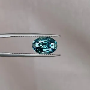 Teal Sapphire Ring Making Gemstone, Loose Teal Sapphire, cobalt milkweed teal sapphire Blue green teal sapphire 3.32 crt