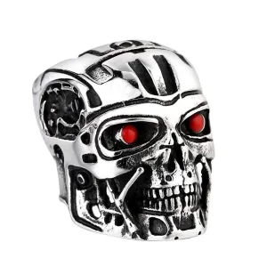 Titanium Steel Genesis Terminator Avatar Ring - Bold Men's Personality Jewelry