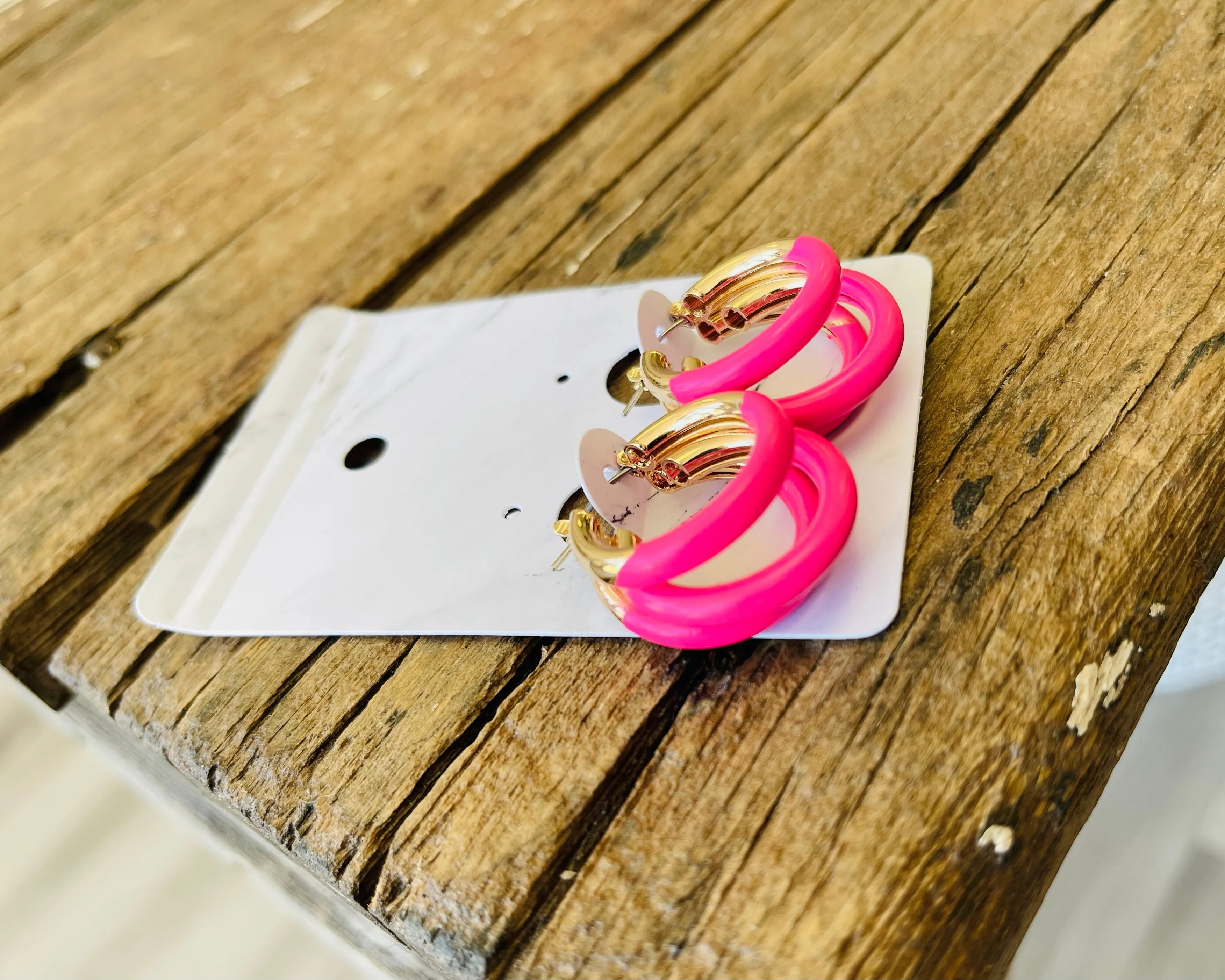 Tube Hoop Earrings   2 Colors