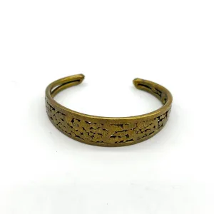 Vintage 1970's Brass Modernist Cuff Bracelet