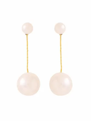 Yellow Chimes Pearl Drop Earrings For Women | Fashion Women Earrings | Gold Toned White Pearls Earrings For Girls | Birthday Gift for Girls Anniversary Gift for Women